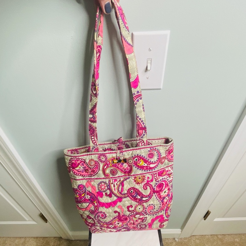 VERA BRADLEY "Paisley Meets Plaid" Large Tote EUC